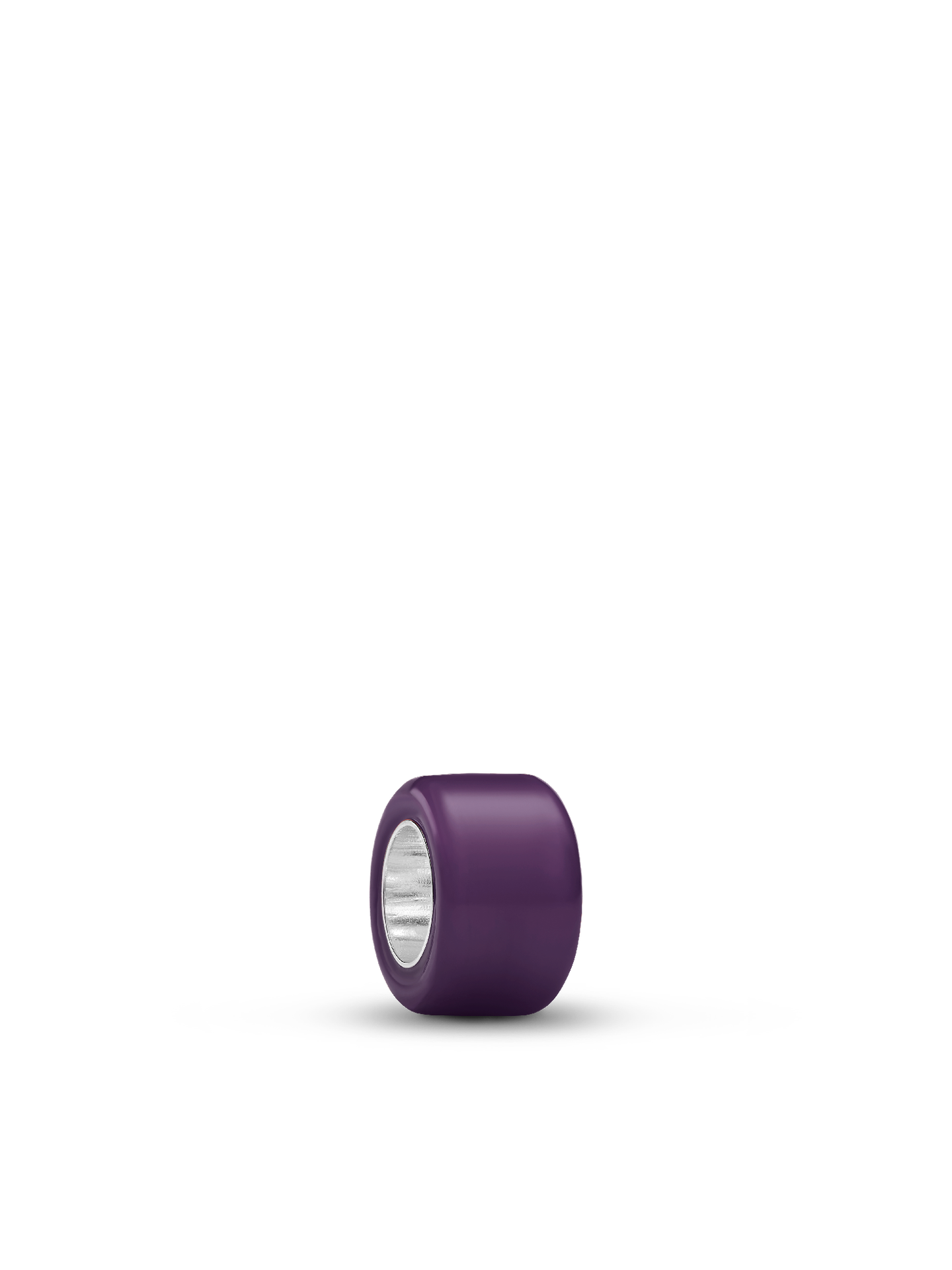 Женский шарм Pandora Purple Murano Glass Mini Charm, цвет: Серебро — фото 1