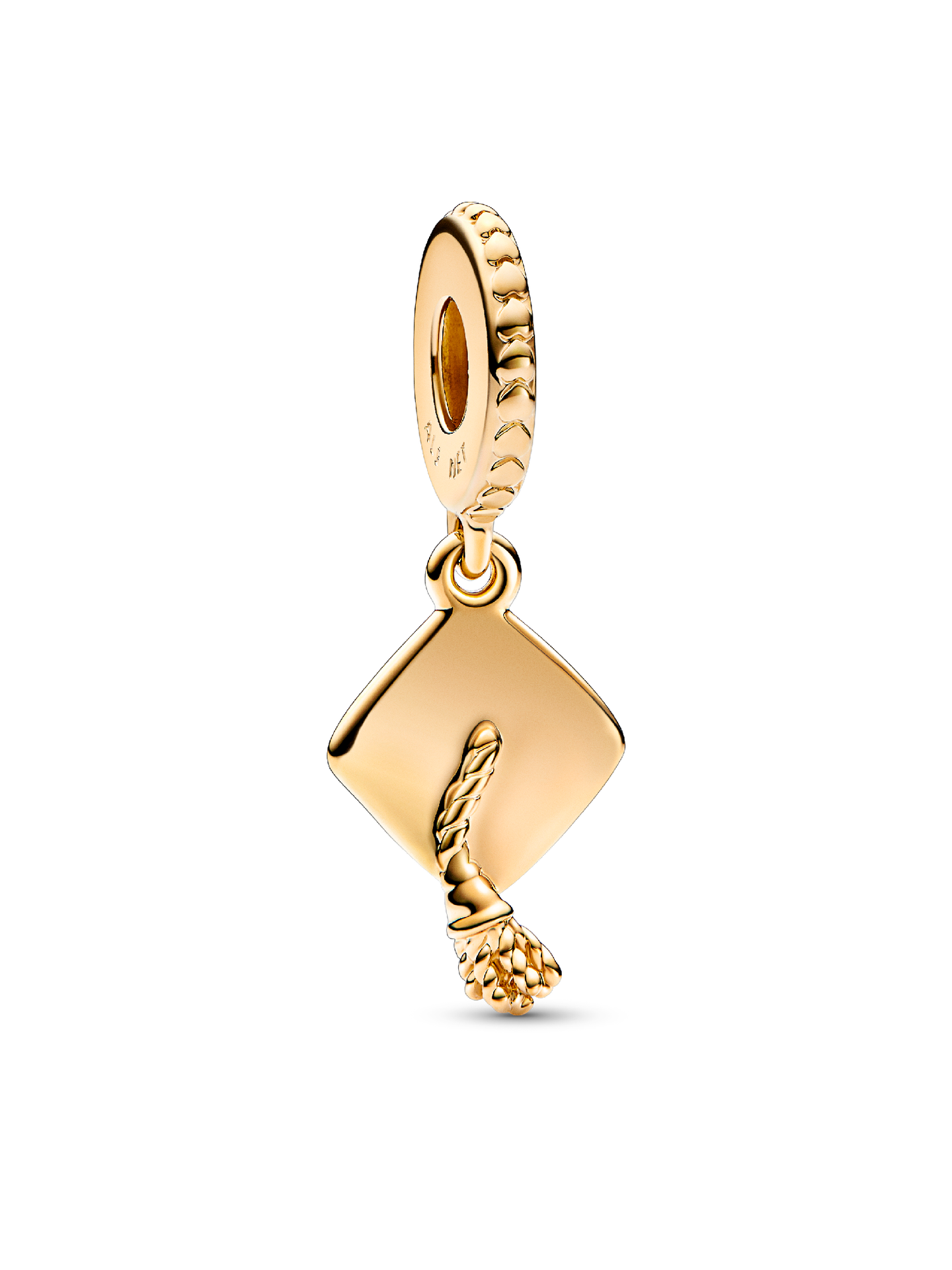 Женская кепка Pandora Graduation Dangle Charm, Gold plated, цвет: Позолоченный — фото 1