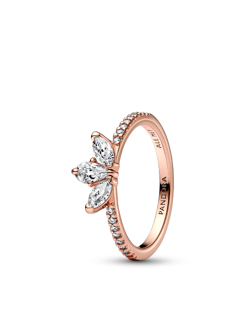 Sparkling Herbarium Cluster and Wish Ring Set