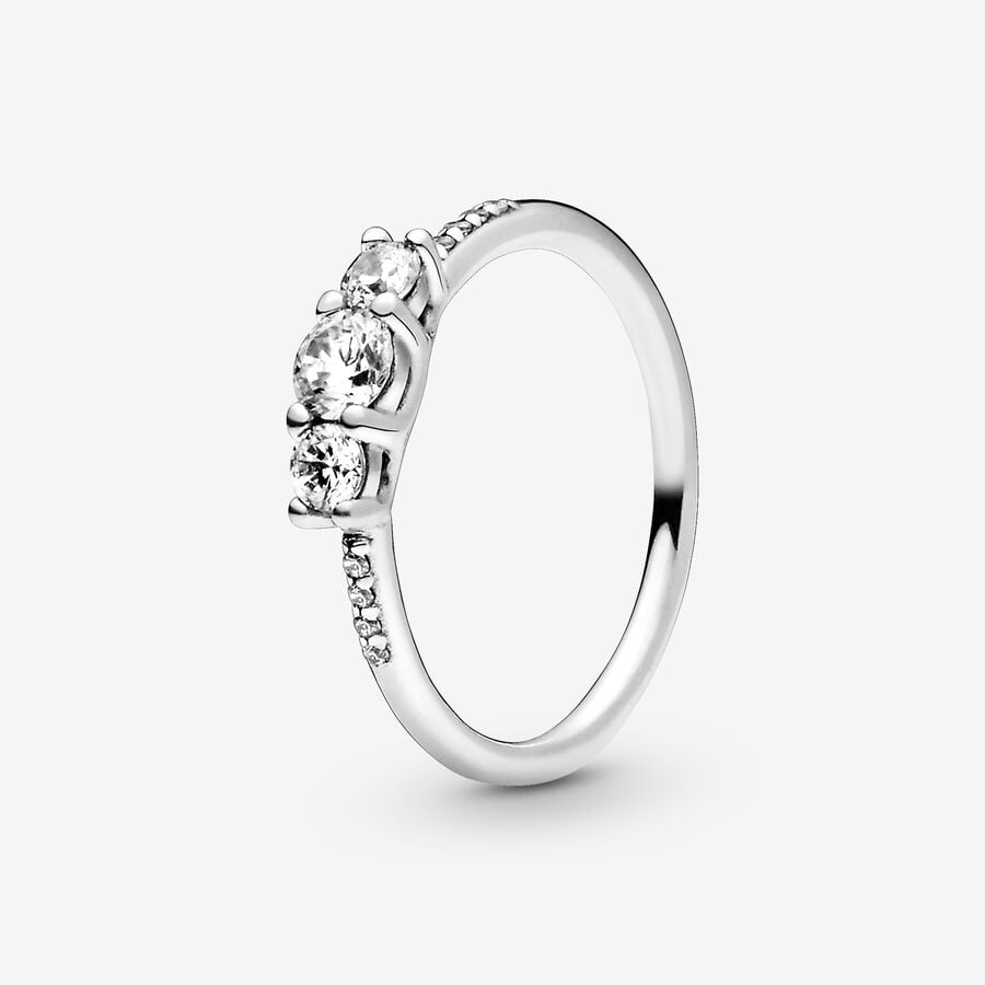 thumb downpour spark Fairytale Sparkle Ring with Clear CZ | Sterling silver | Pandora US