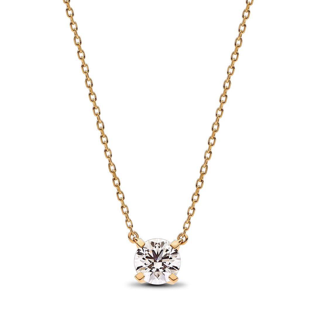 Pandora Era Lab-grown Diamond Pendant Necklace and Earring Set 2.00 carat tw 14k Gold