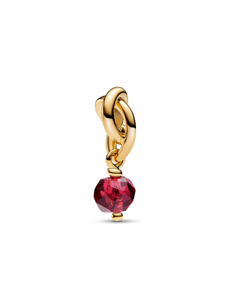 July True Red Eternity Circle Dangle Charm