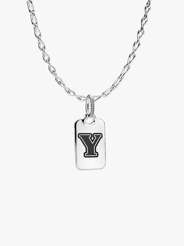 Letter Y Rectangle Pendant