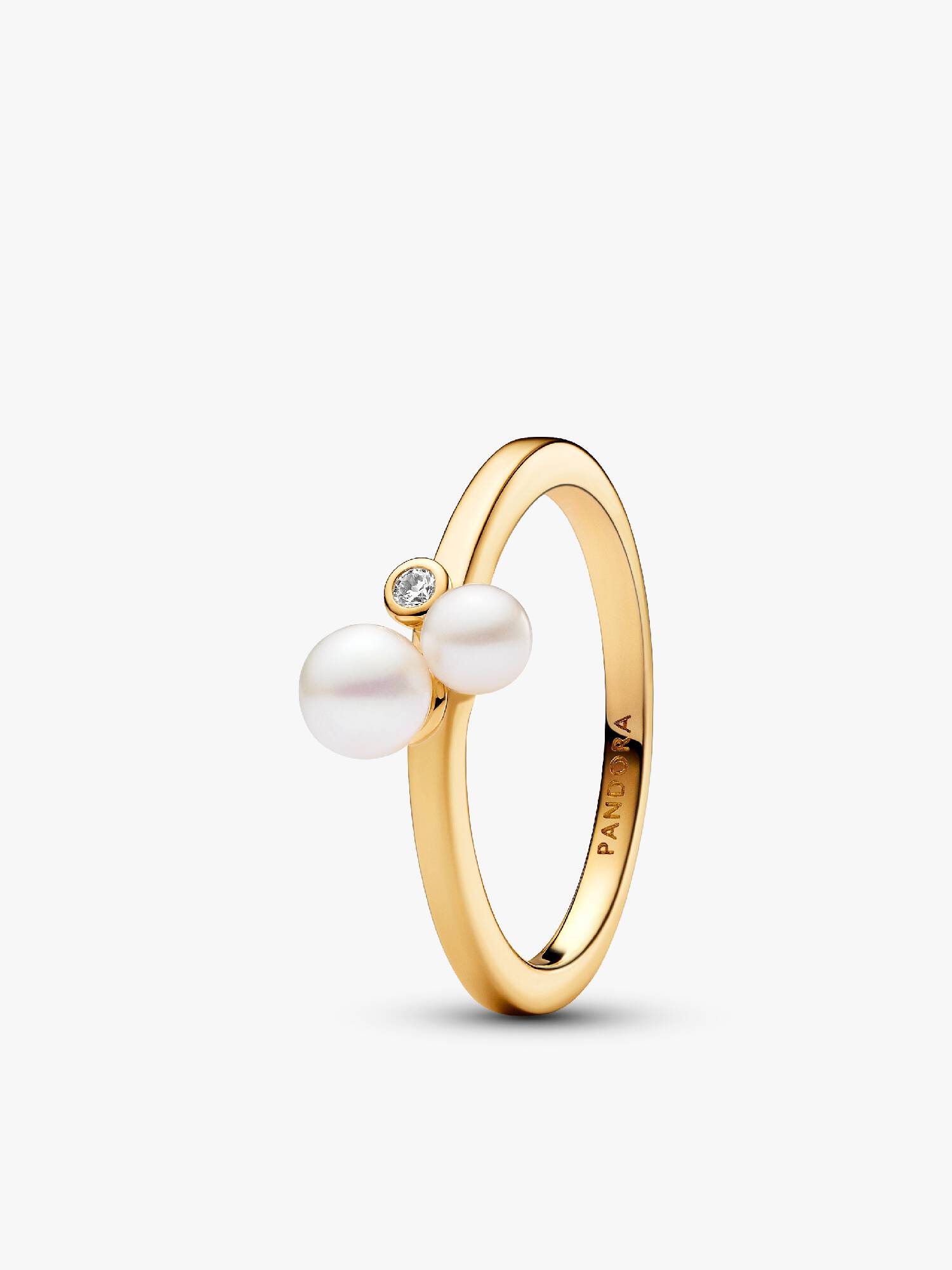 Duo Treated Freshwater Cultured Pearls Ring