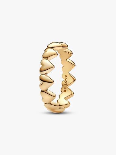 Row of Hearts Ring
