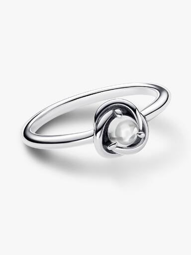 April Birthstone Eternity Circle Ring