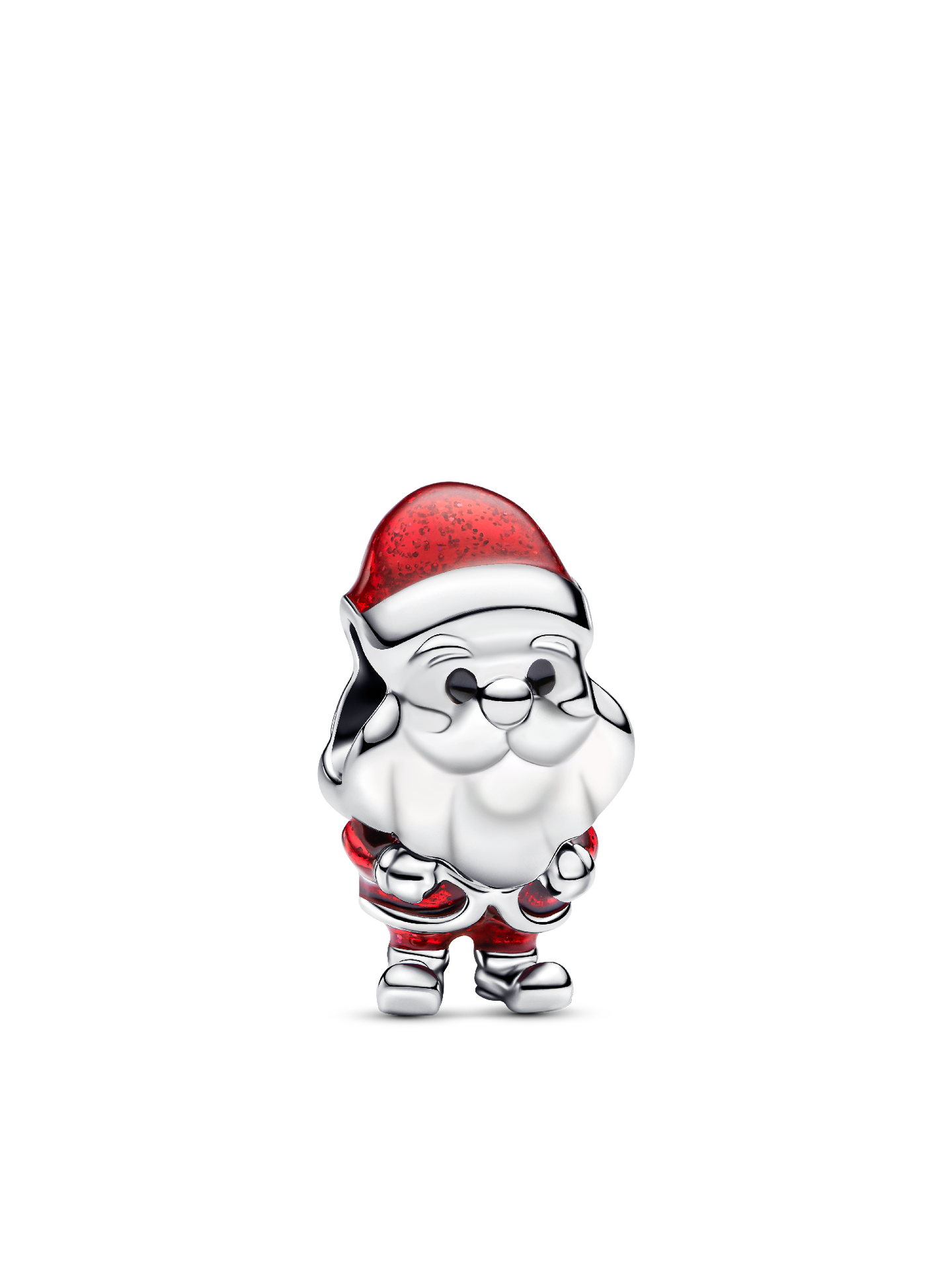 Женский шарм Pandora Playful Santa Charm, цвет: Серебро — фото 1