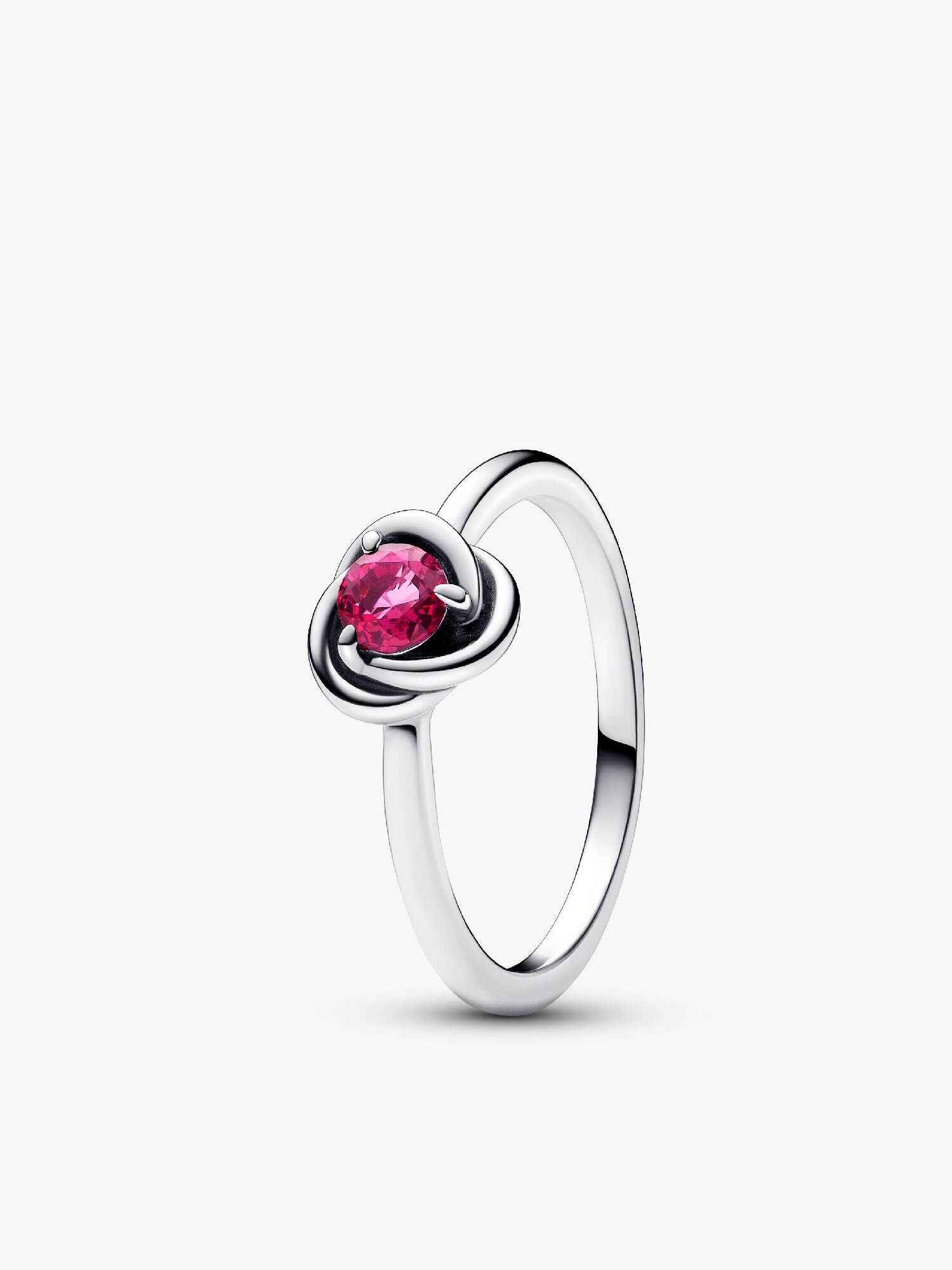 October Pink Eternity Circle Ring
