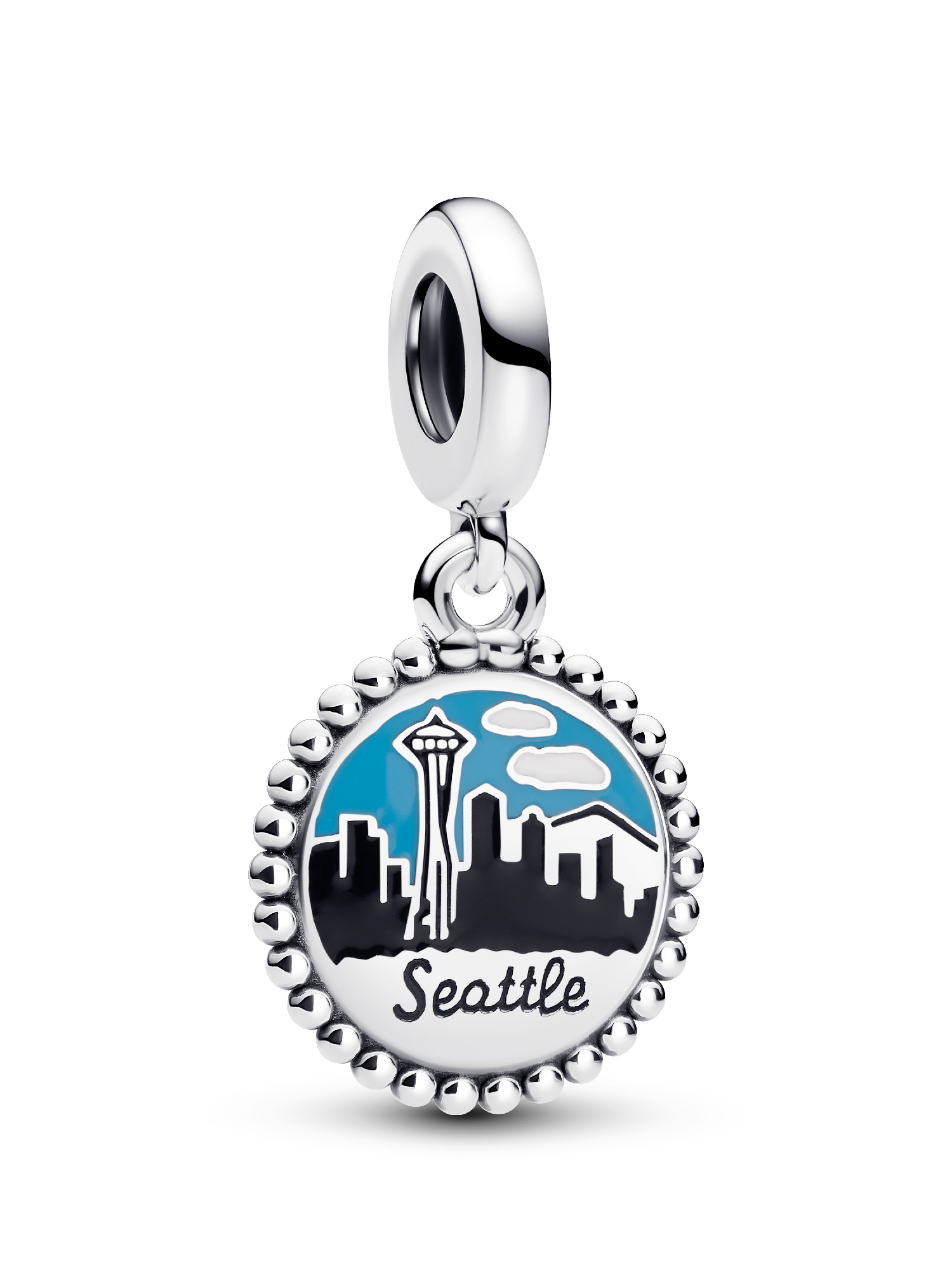 Seattle Skyline Dangle Charm | Sterling silver | Pandora US