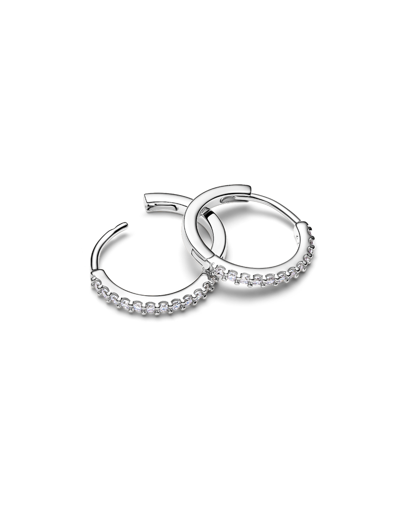 Sparkling Mini Hoop Earrings