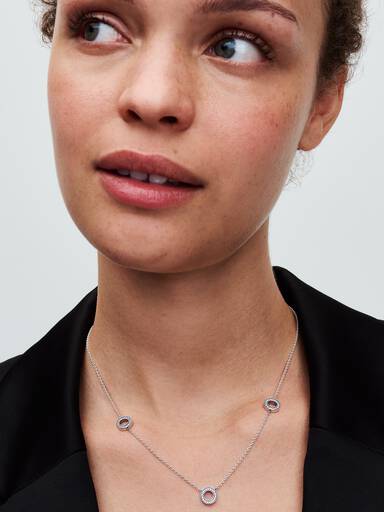 FINAL SALE - Pavé Circles Chain Necklace