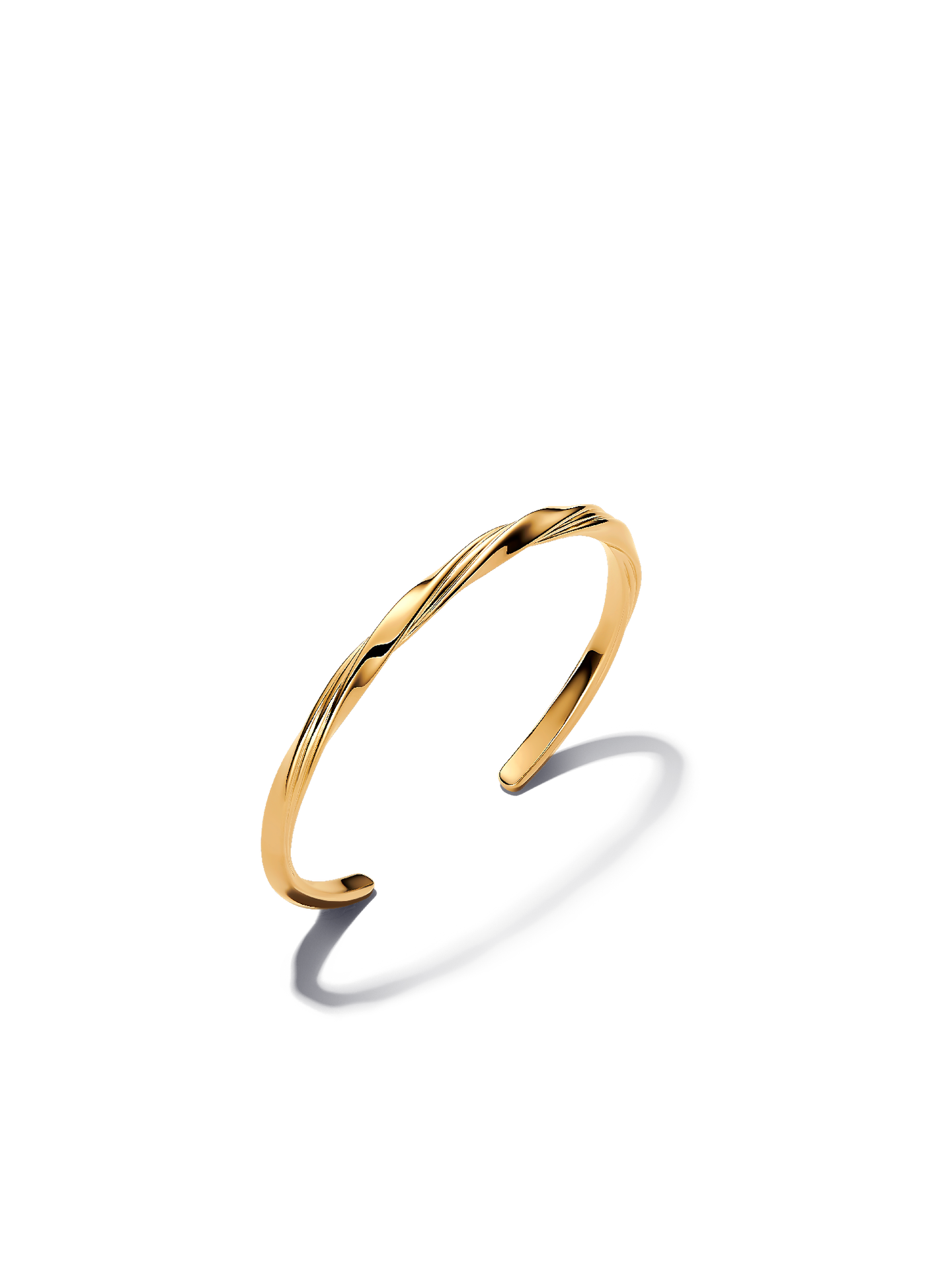Женский браслет Pandora Twisted Open, цвет: Позолоченный