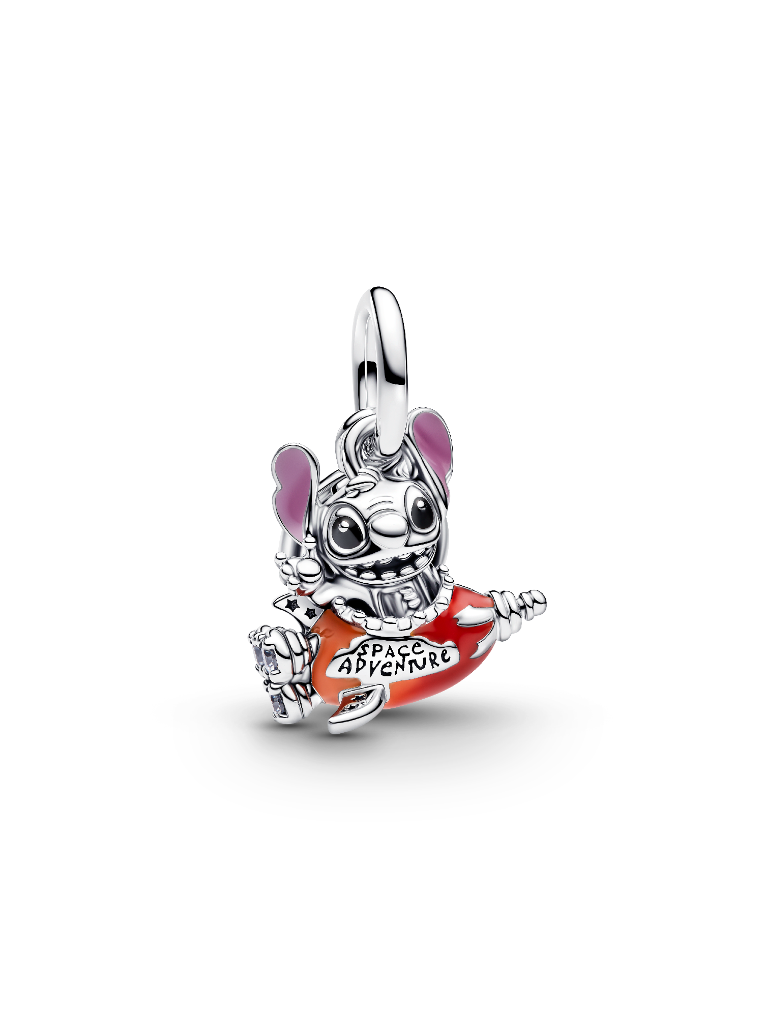 Disney Stitch Rocket Ship Dangle Charm