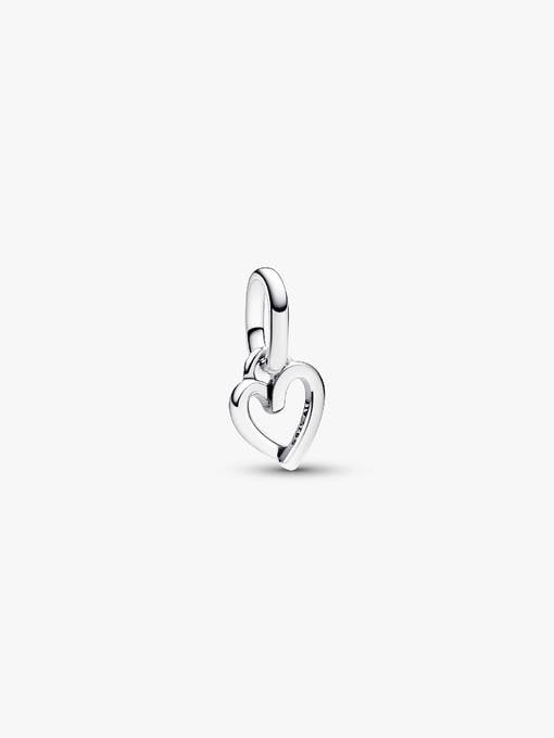 792808c01 Pandora ME Freehand Heart Mini Dangle Charm | Pendant | Sterling silver ...
