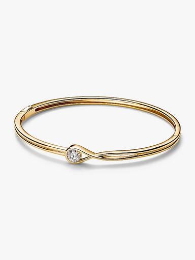 Pandora Infinite 14k Gold Lab-grown Diamond Bangle