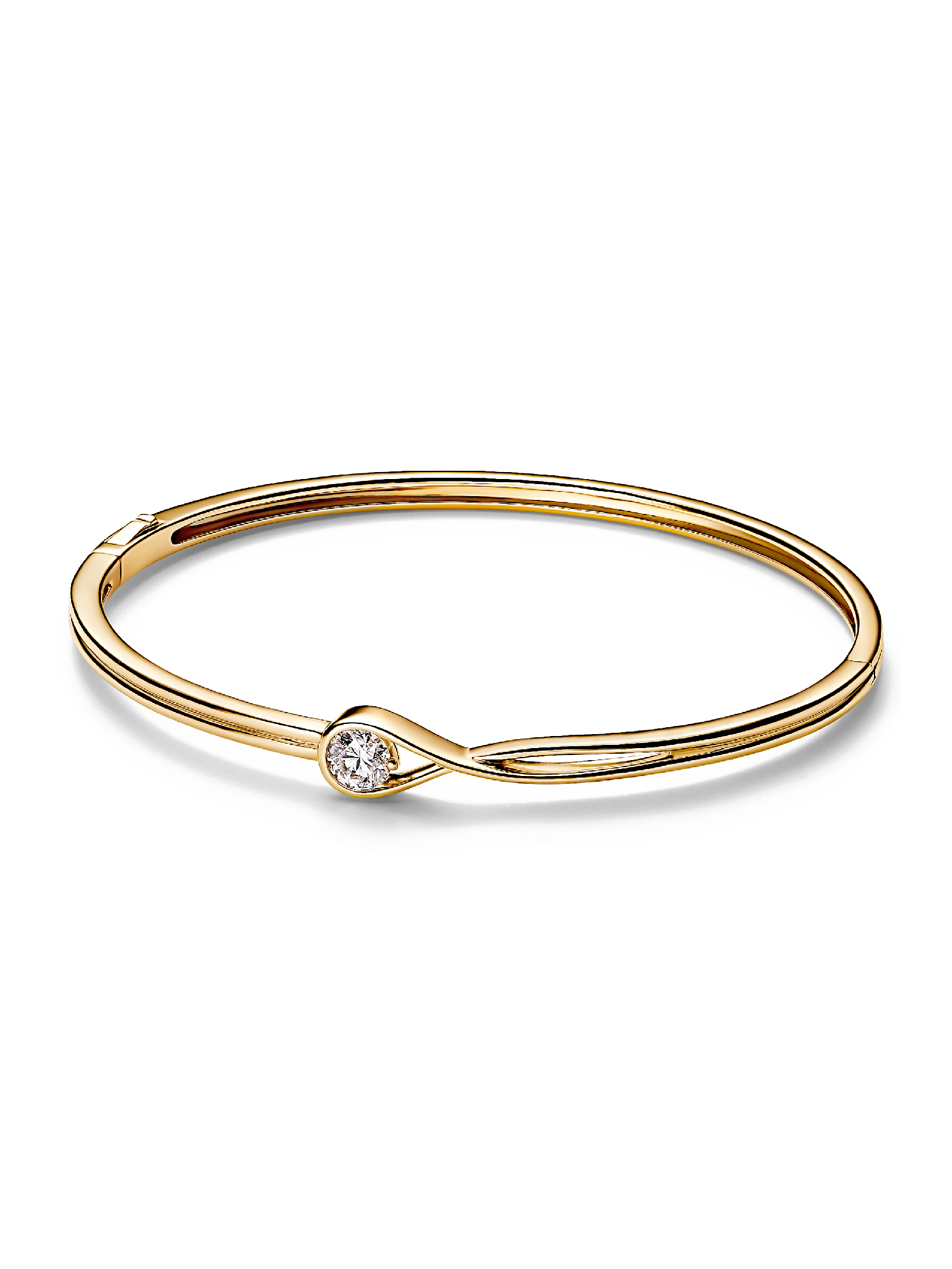 Pandora Infinite 14k Gold Lab-grown Diamond Bangle