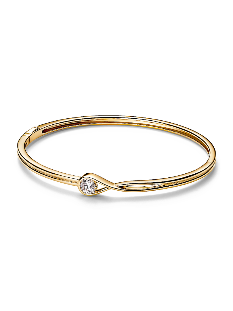 Pandora Infinite 14k Gold Lab-grown Diamond Bangle