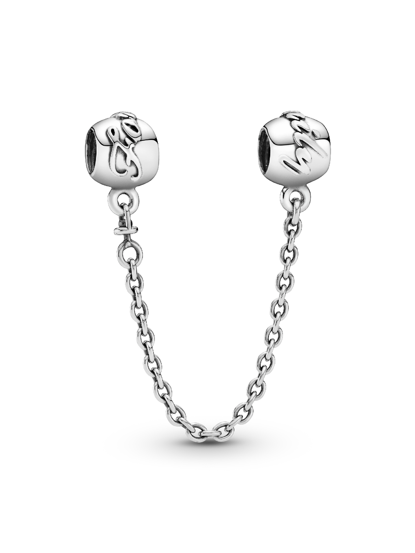 Женский шарм Pandora Family Forever Safety Chain Charm, цвет: Серебро — фото 1
