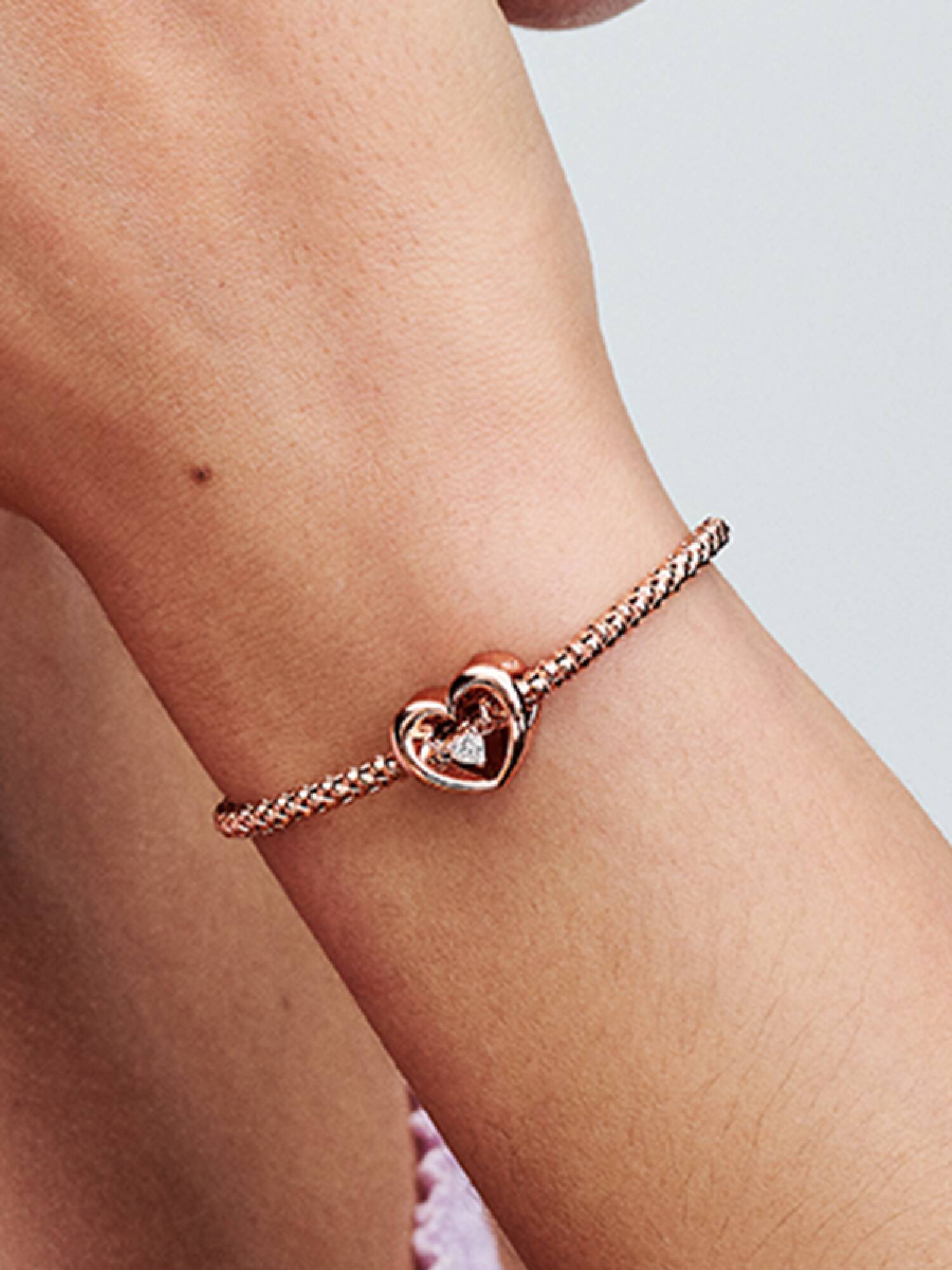 FINAL SALE - Radiant Heart & Floating Stone Charm