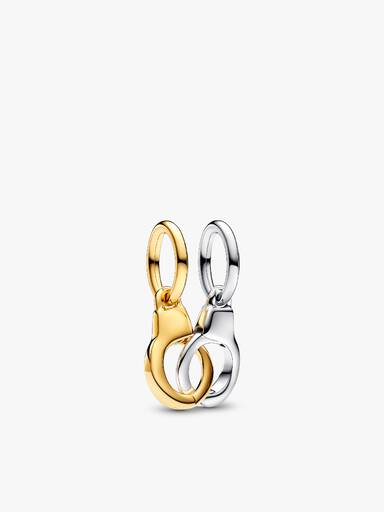 Linked Up Handcuff Dangle Charm Bracelet Set