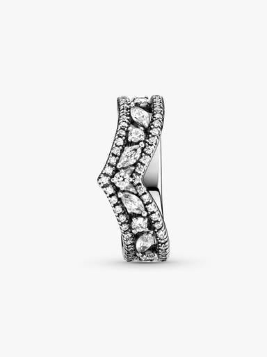 FINAL SALE - Sparkling Marquise Double Wishbone Ring