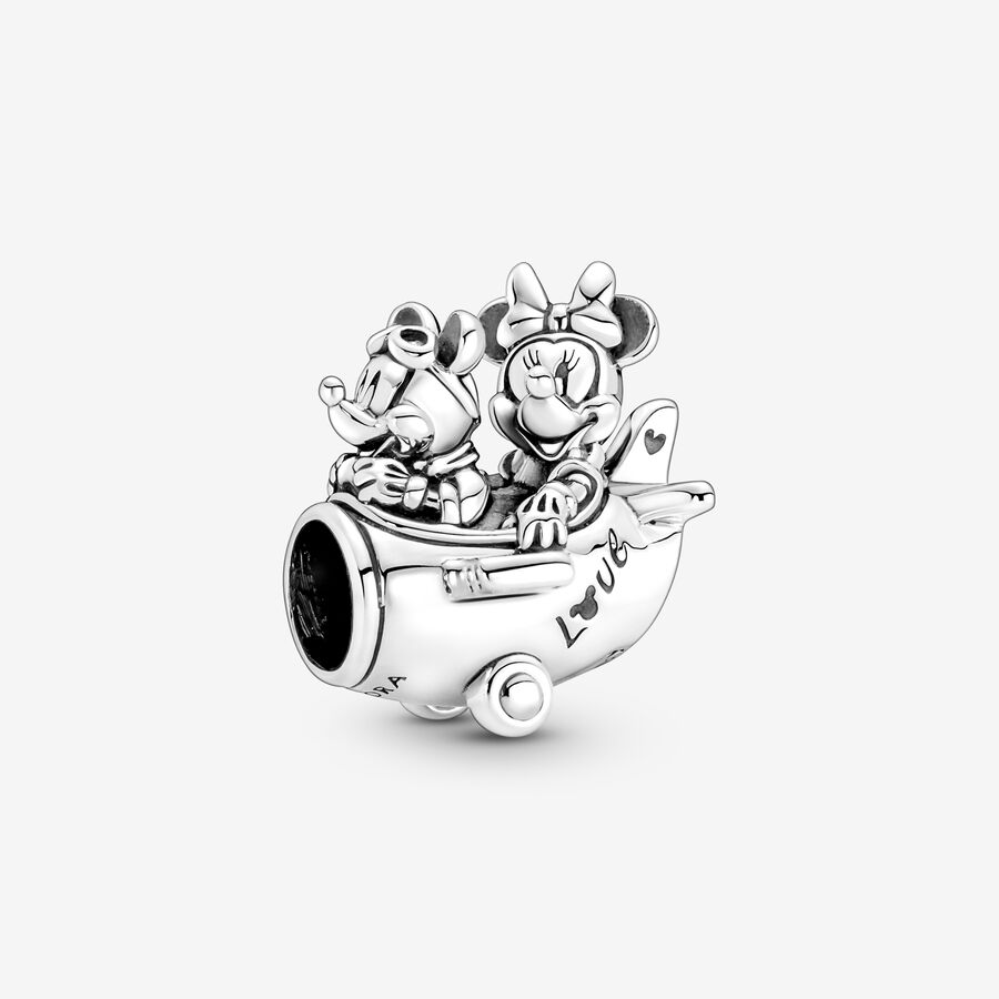 Ringlet Almindelig hjerne Disney Mickey Mouse & Minnie Mouse Airplane Charm