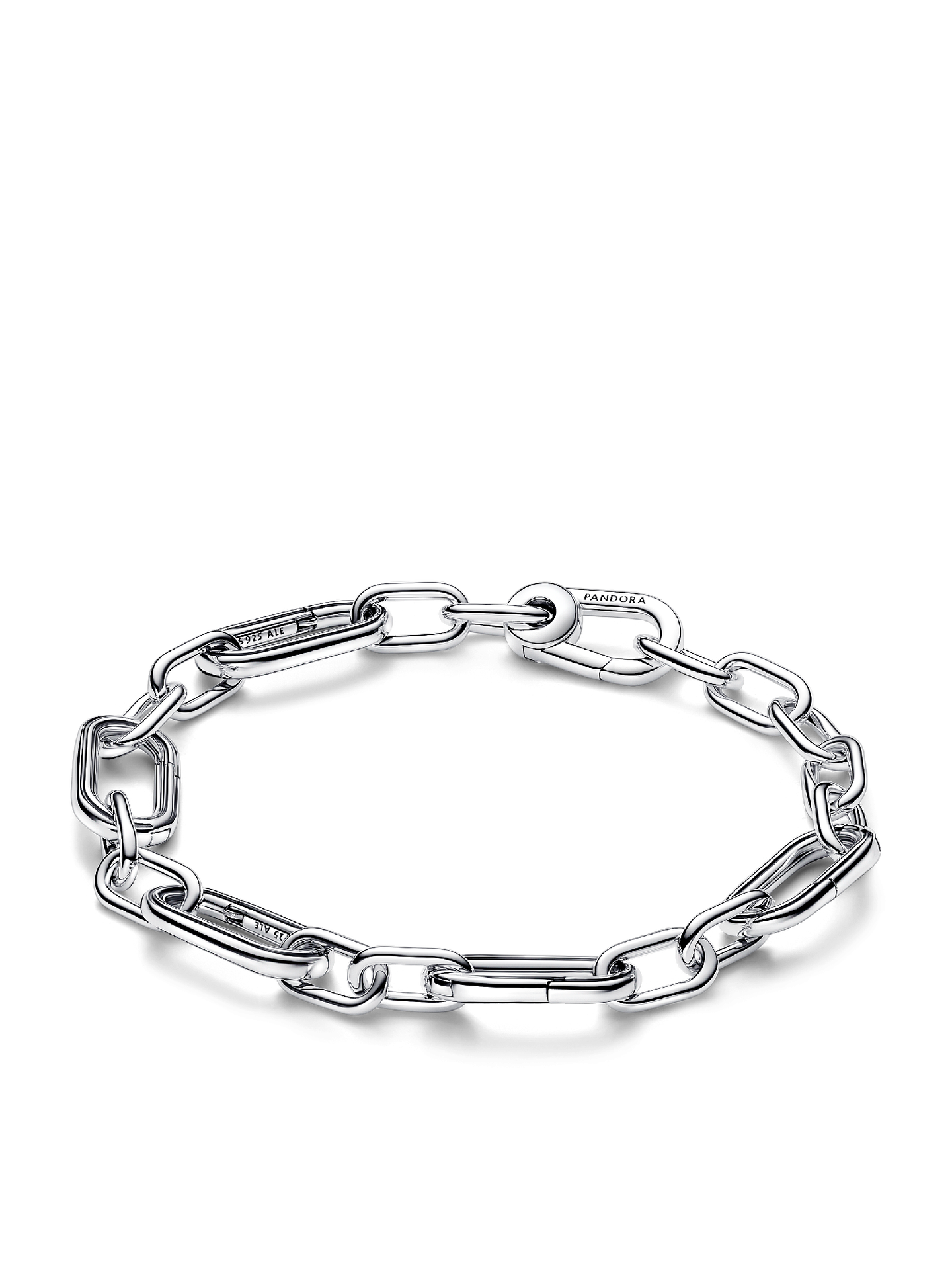 Женский браслет Pandora Five Openable Link Chain, цвет: Серебро — фото 1