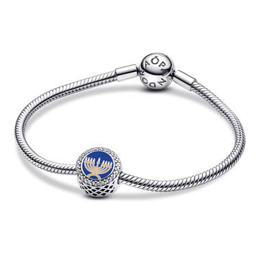 FINAL SALE - Love and Light Menorah Charm