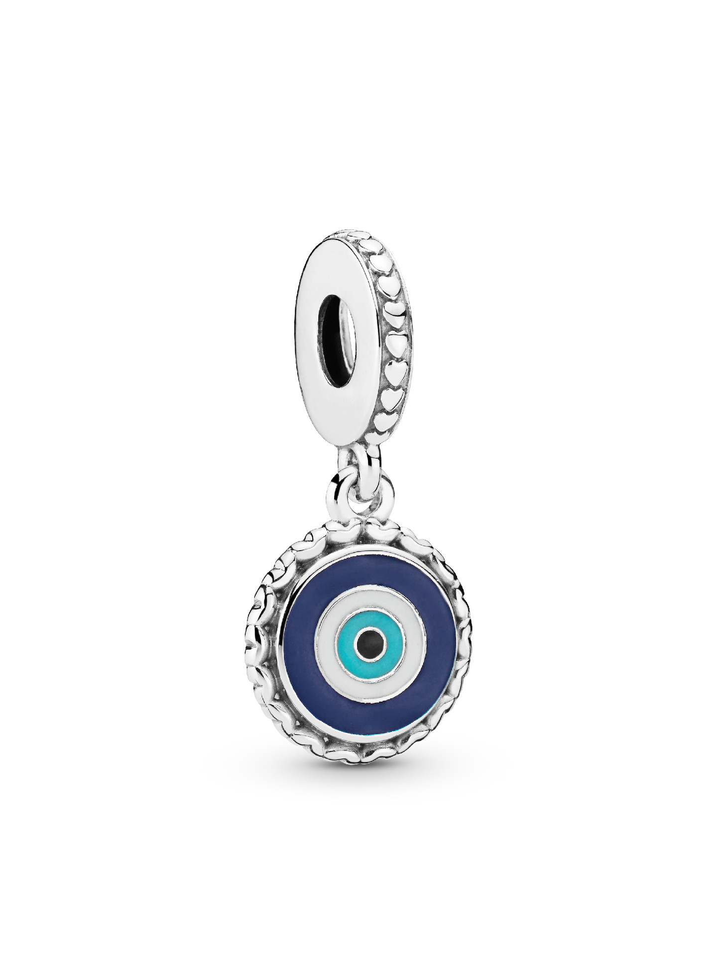 Женский шарм Pandora Evil Eye Dangle Charm, цвет: Серебро — фото 1