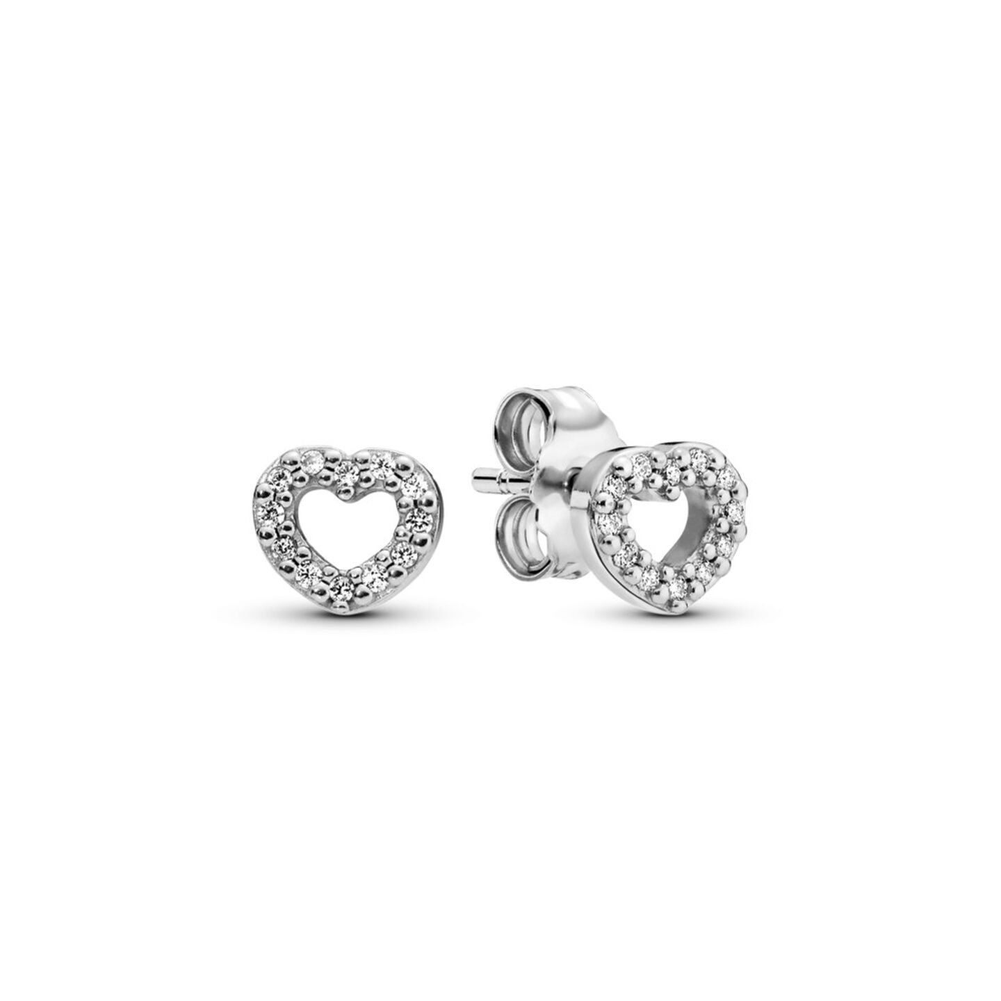 Женские серьги Pandora Open Heart, Sterling silver, цвет: Серебро — фото 2