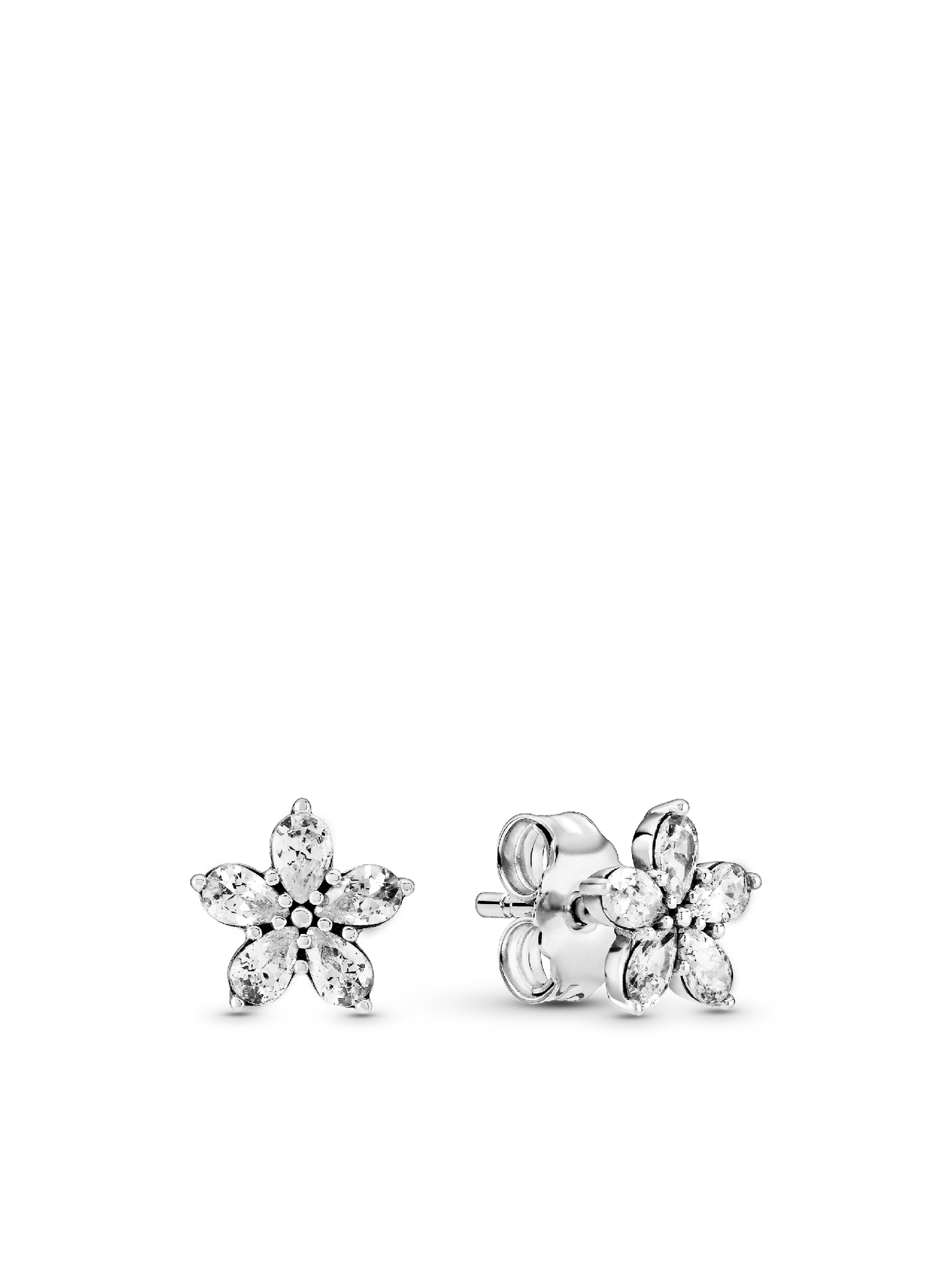 Женские серьги Pandora Sparkling Snowflake, цвет: Серебро — фото 1