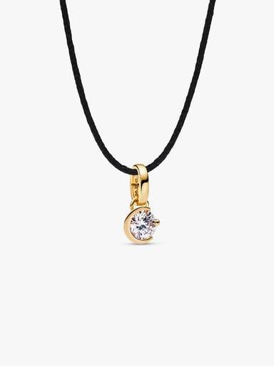 Pandora Talisman 14k Gold Lab-grown Diamond Moon Pendant