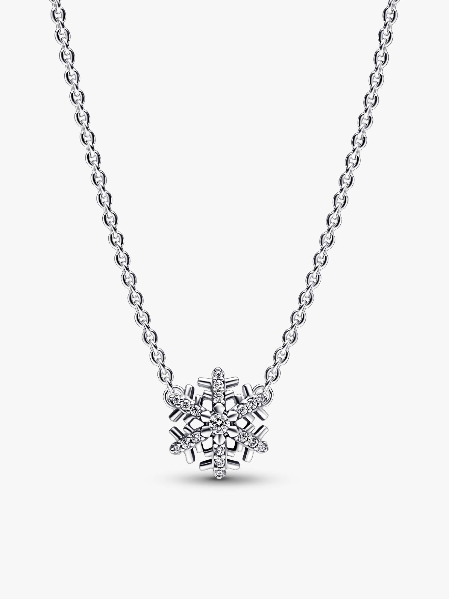 FINAL SALE - Sparkling Snowflake Pendant Necklace