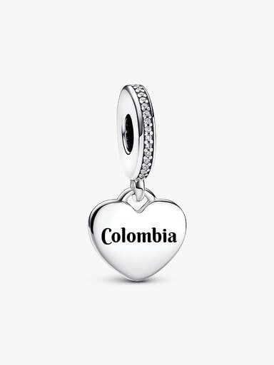 Colombia Flag Heart Charm