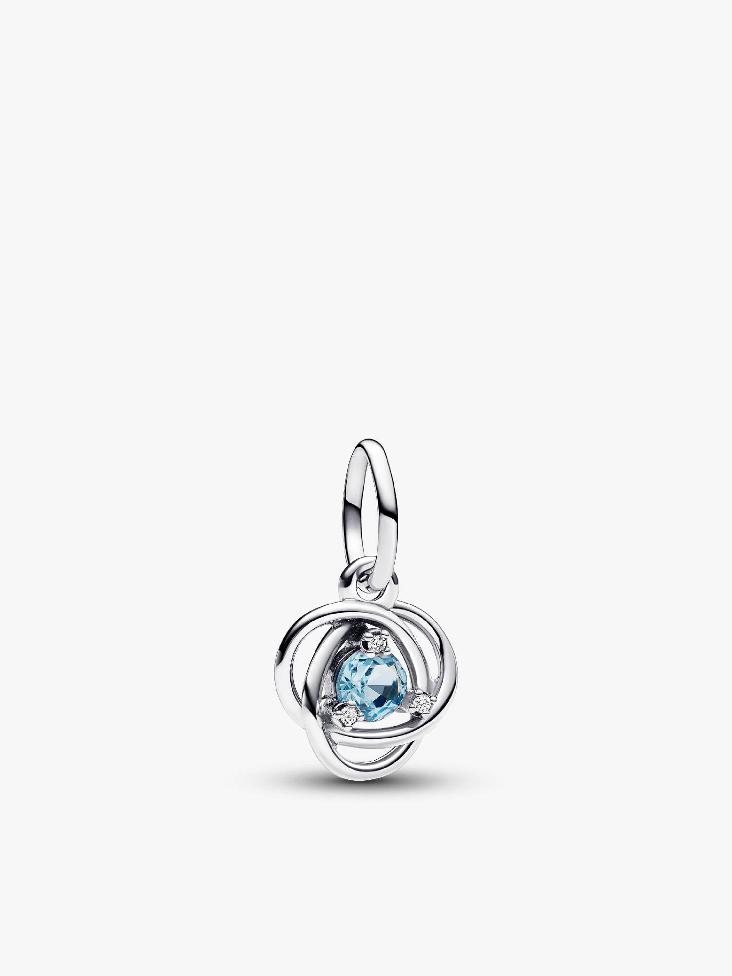FINAL SALE - Sea Aqua Blue Eternity Circle Dangle Charm