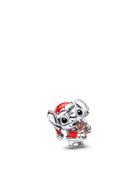 Женский шарм Pandora Disney Stitch Holiday Charm, цвет: Серебро