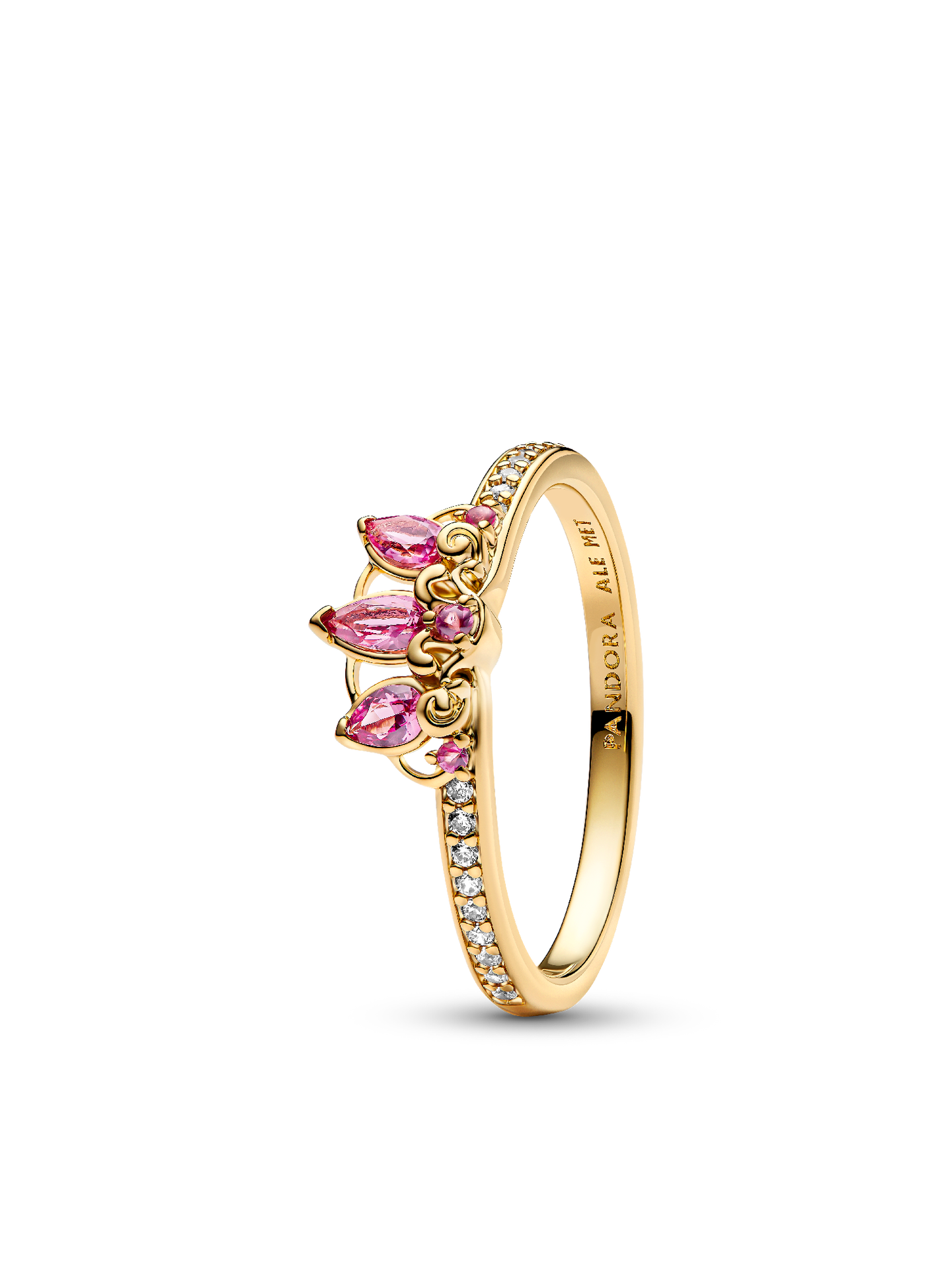 Женское кольцо Pandora Disney Princess Rapunzel Tiara, цвет: Позолоченный — фото 1