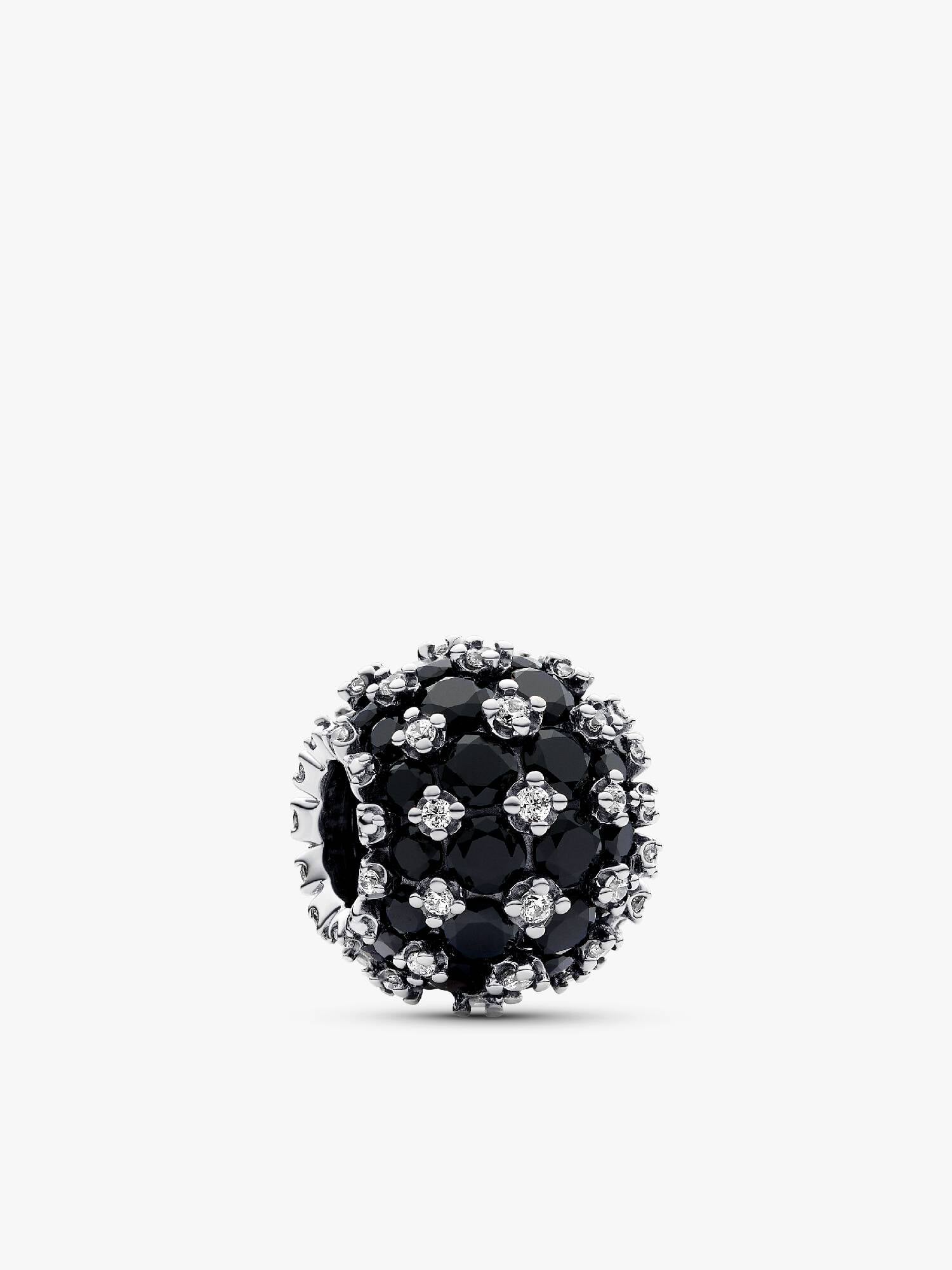 FINAL SALE - Sparkling Pavé Round Black Charm