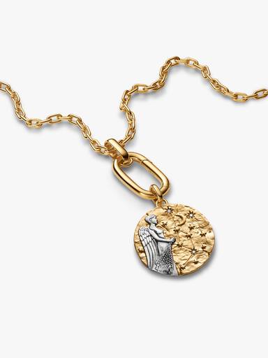 Virgo Zodiac Oversized Medallion Charm