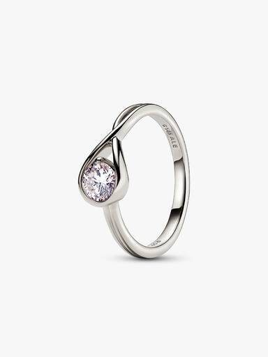 Pandora Infinite 14k White Gold Lab-grown Diamond Ring