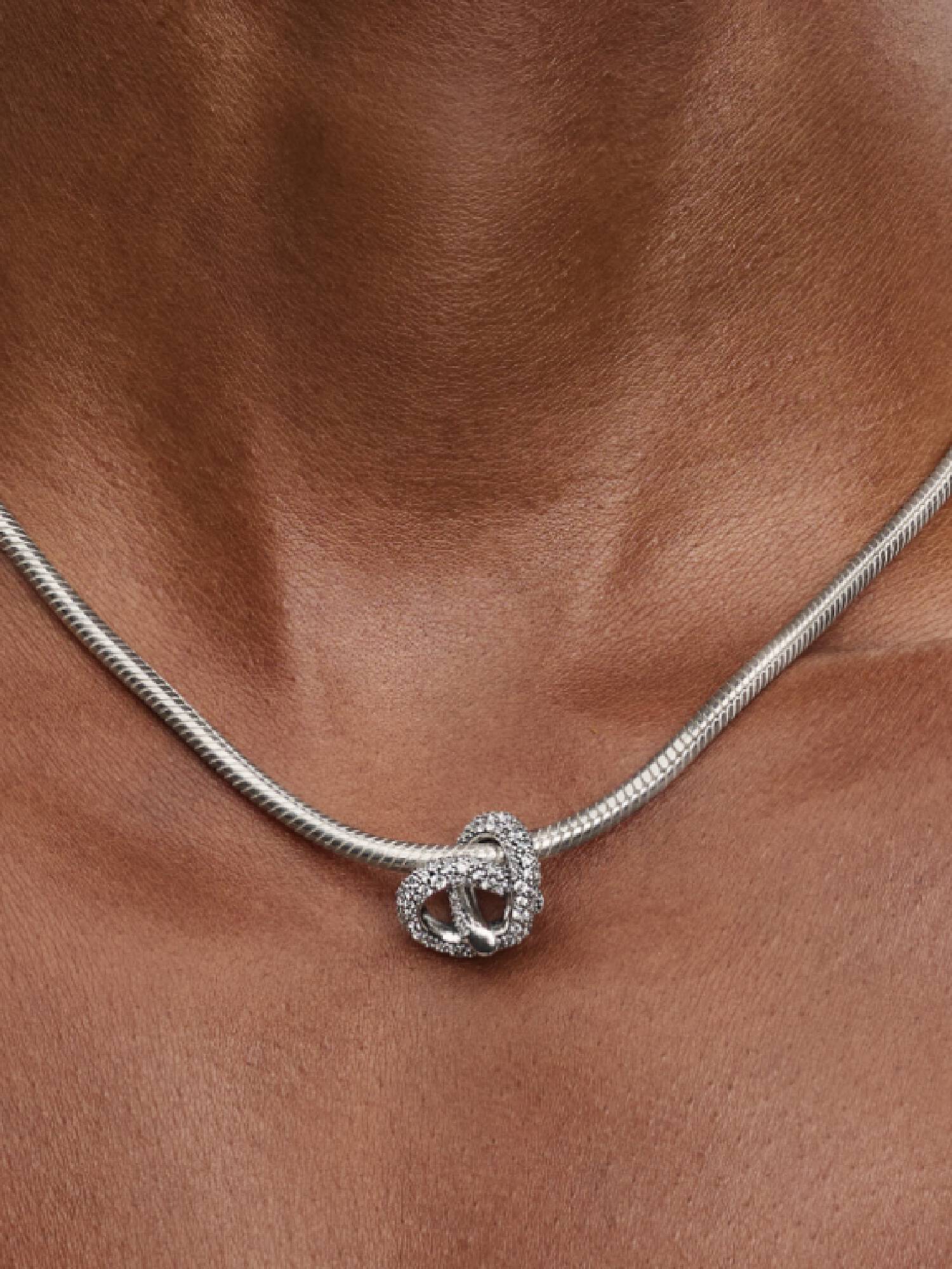 FINAL SALE - Pavé Infinity Knot Heart Charm