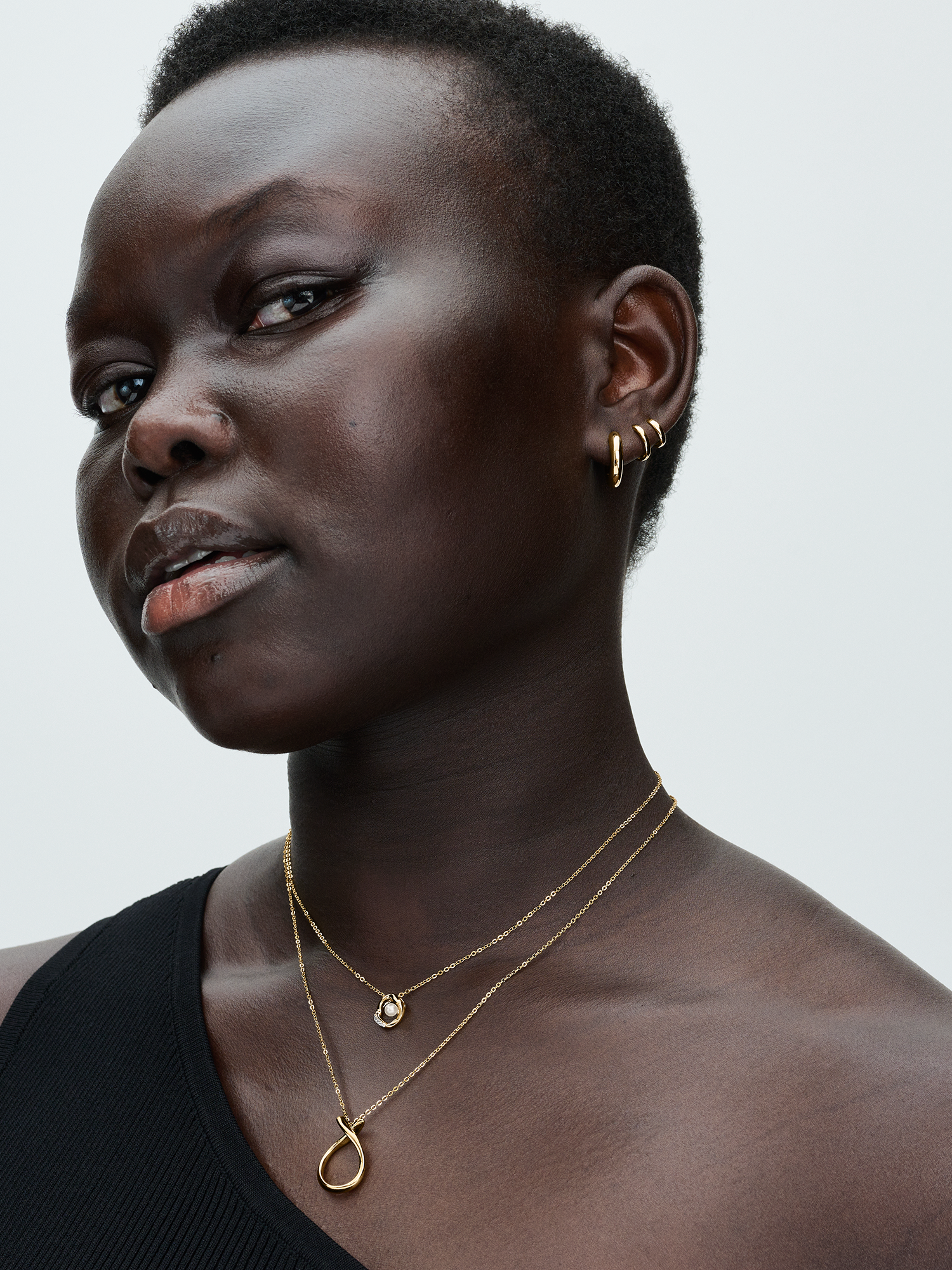 Round Huggie Hoop Earrings