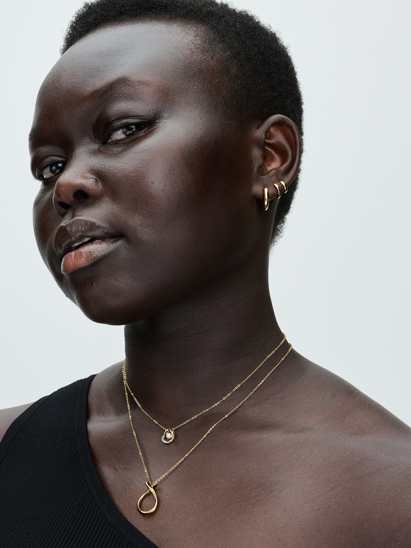 Round Huggie Hoop Earrings