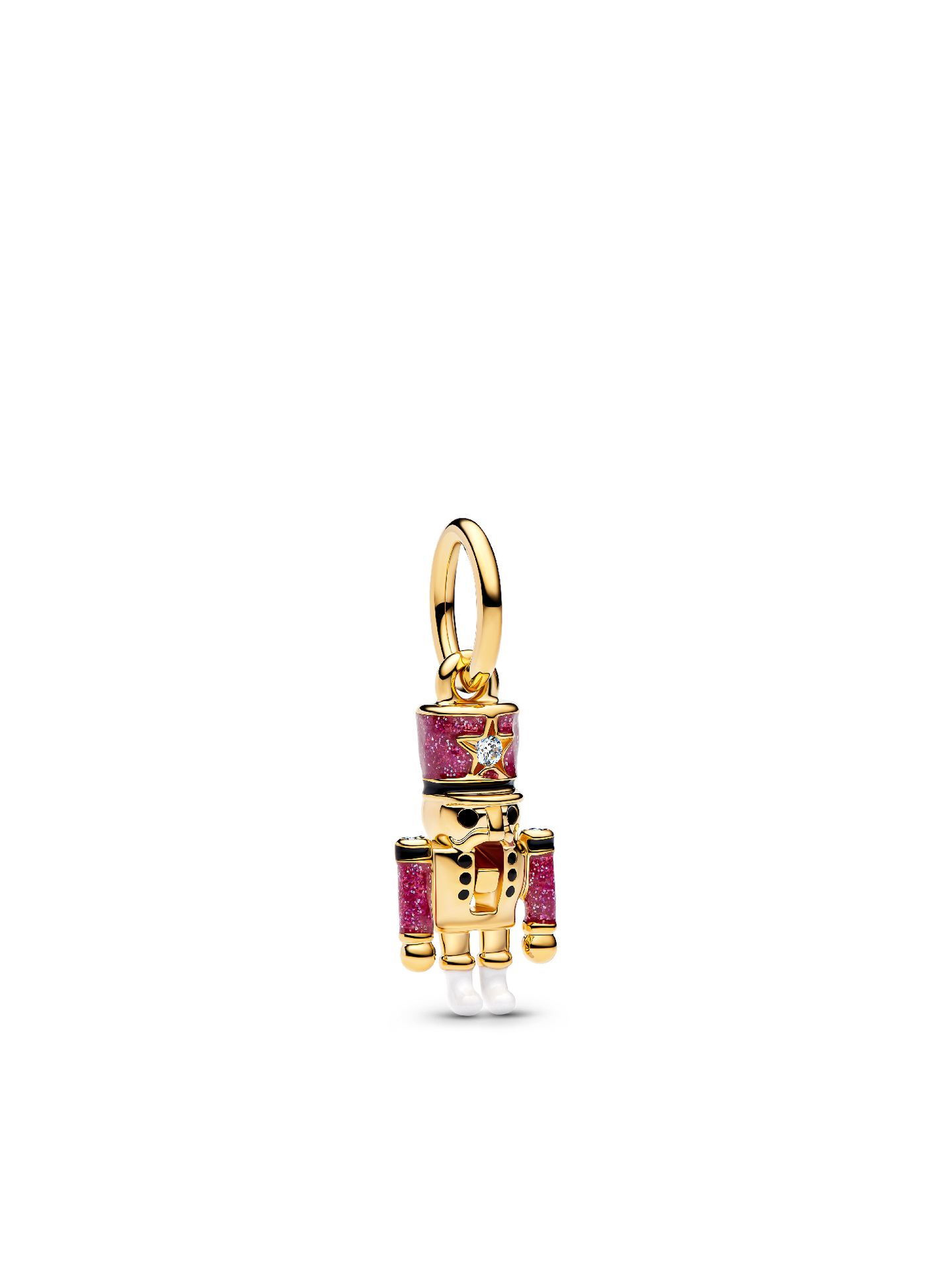 Женский шарм Pandora Moveable Nutcracker Dangle Charm, Gold plated, цвет: Позолоченный — фото 1