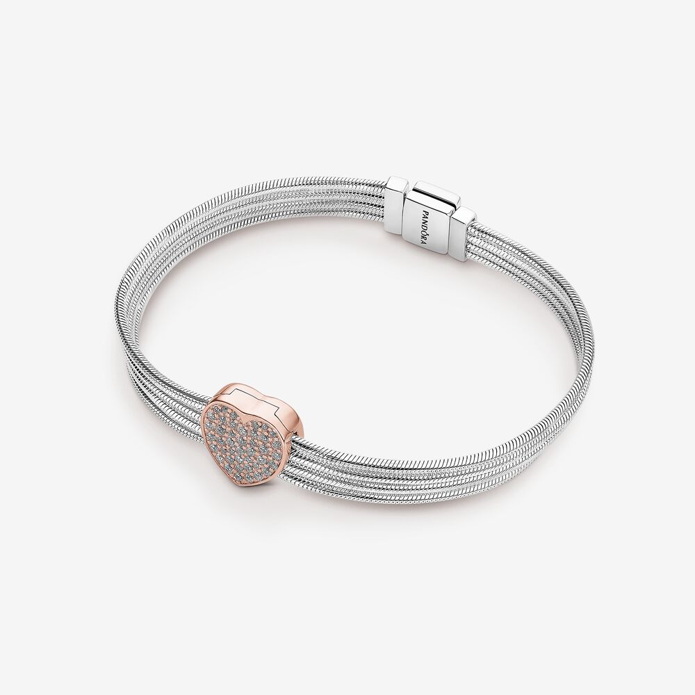 Pavé Heart Reflexions Bracelet Gift Set