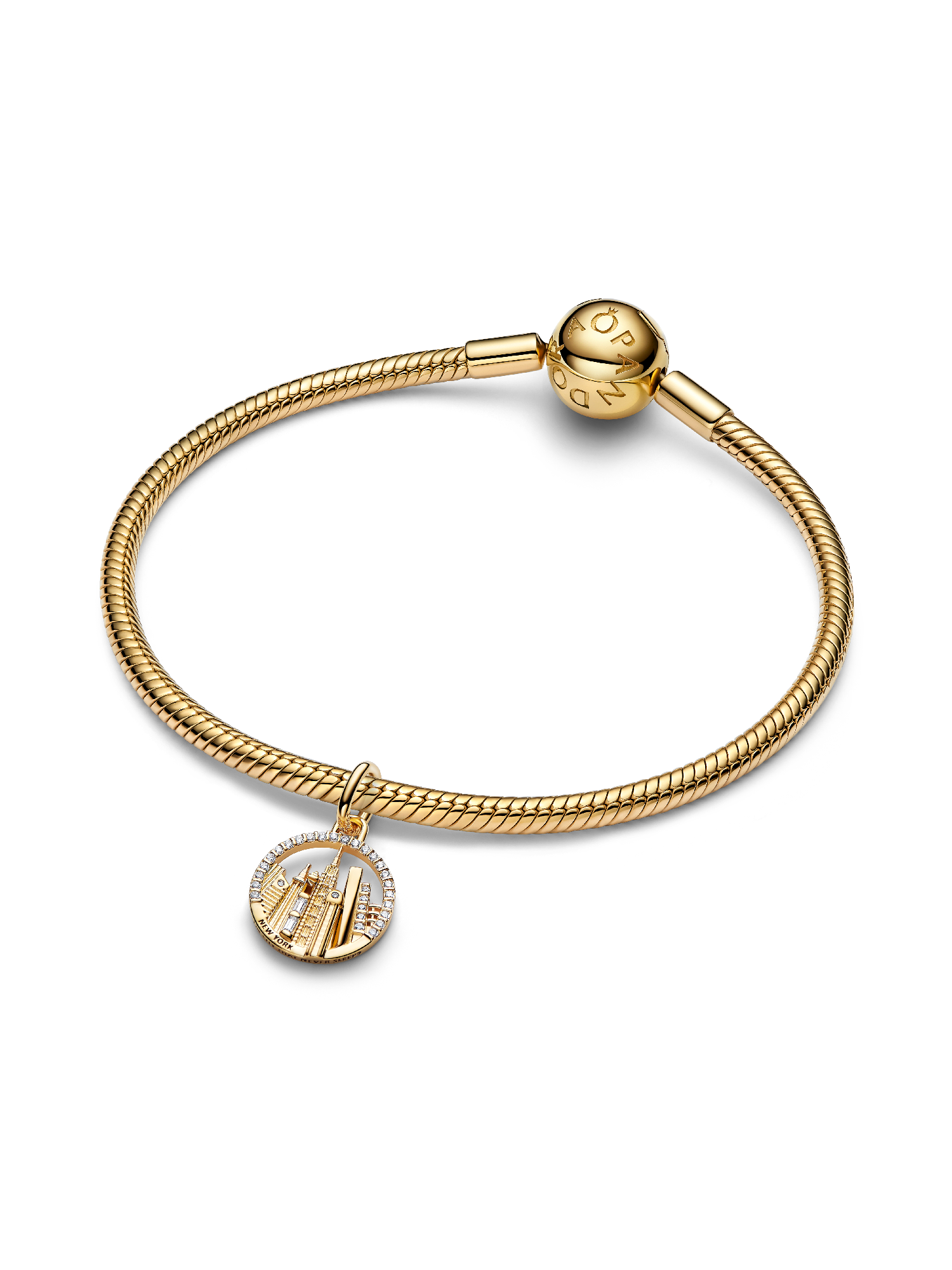New York Skyline Dangle Charm