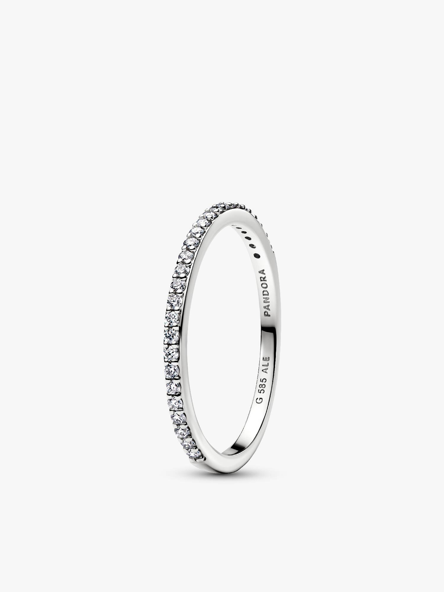 Pandora Era Lab-Grown Diamond Half Eternity Pavé Band Ring