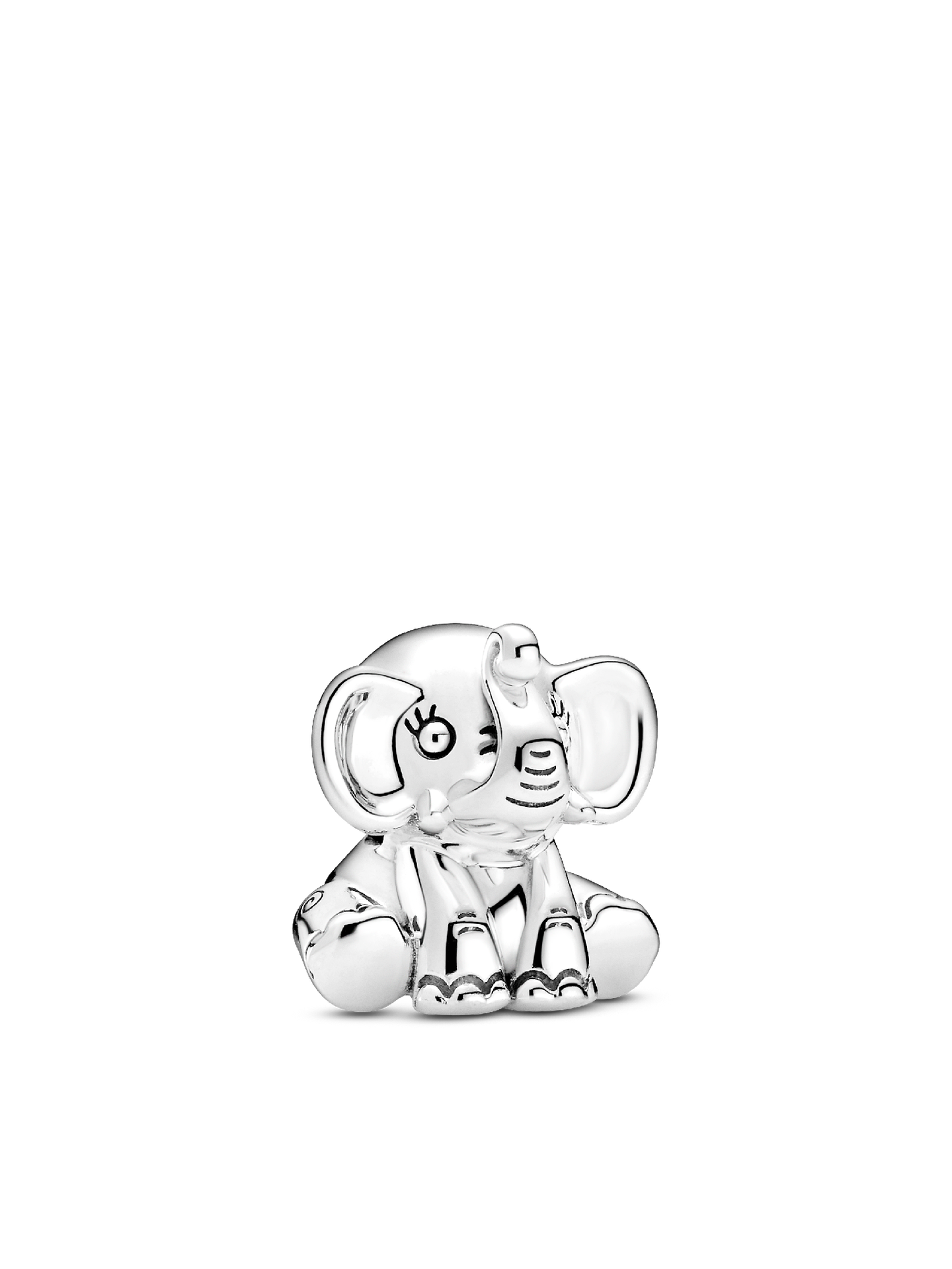 Женский шарм Pandora Ellie the Elephant Charm, цвет: Серебро — фото 1