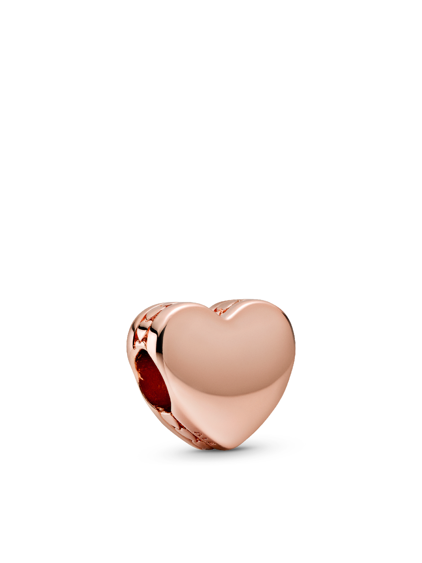 Женский шарм Pandora Engravable Heart Charm, Rose gold plated, цвет: Покрытие розовым золотом — фото 1
