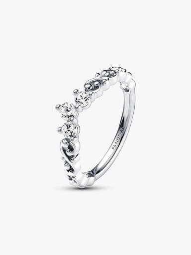 Regal Swirl Tiara Ring